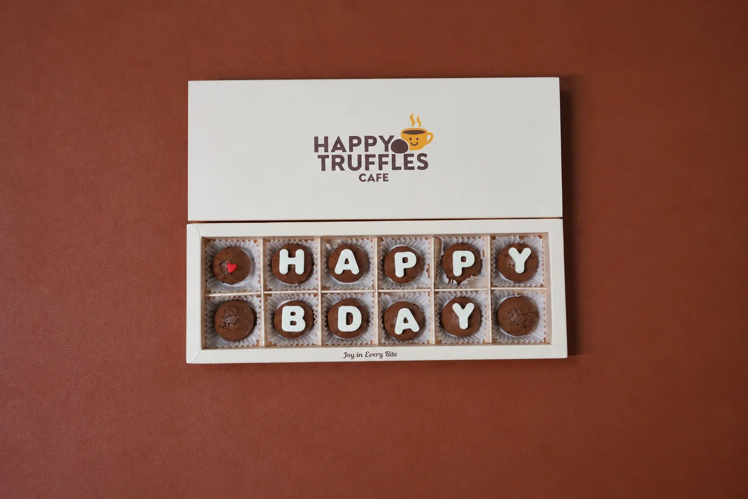Oreo Truffles with letters Happy Bday · 12 pcs